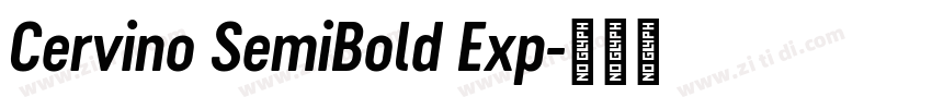 Cervino SemiBold Exp字体转换